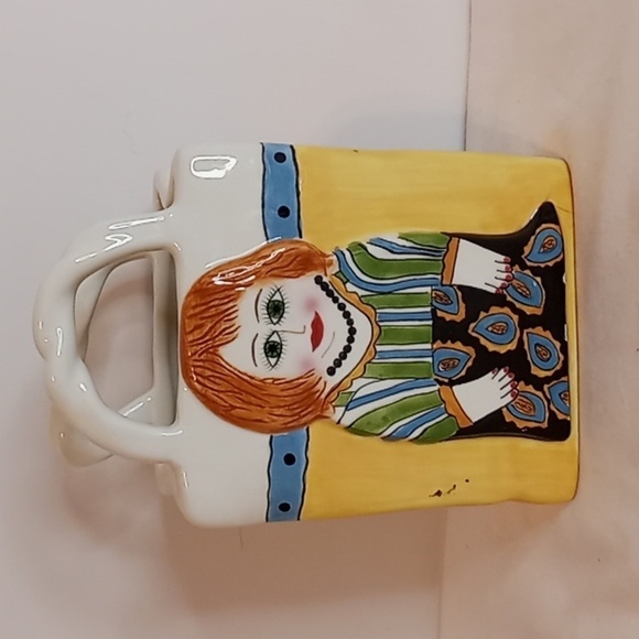 "ABBY" Ceramic Purse By Susan Paley For Ganz - Picture 3 of 9